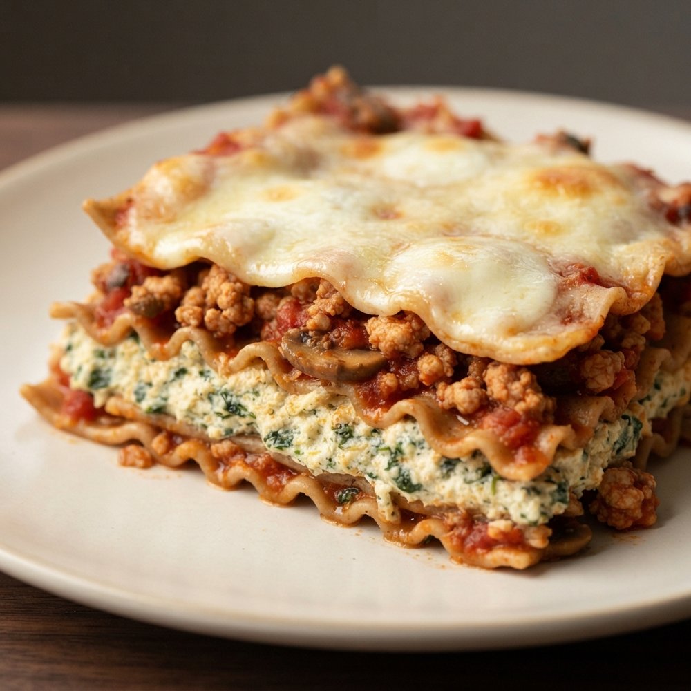 Delicious Spinach and Turkey Lasagna