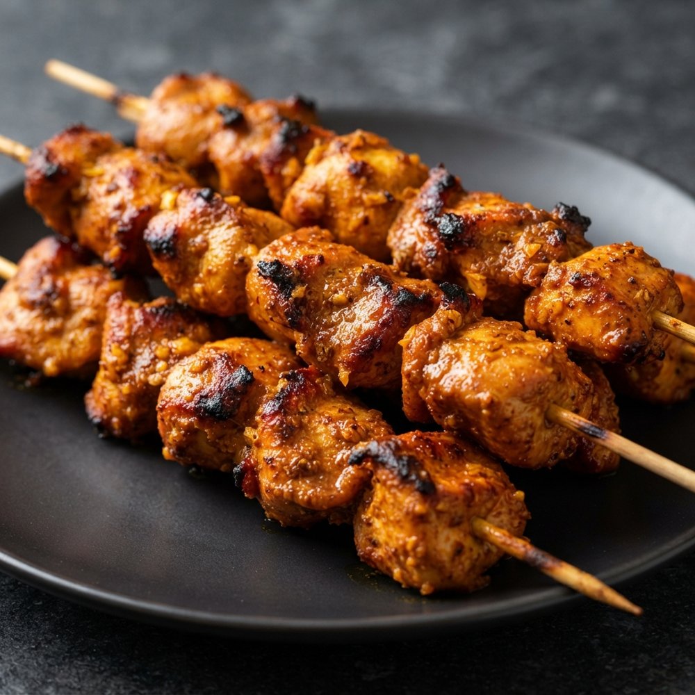 Oven-Roasted Tandoori-Style Chicken Skewers