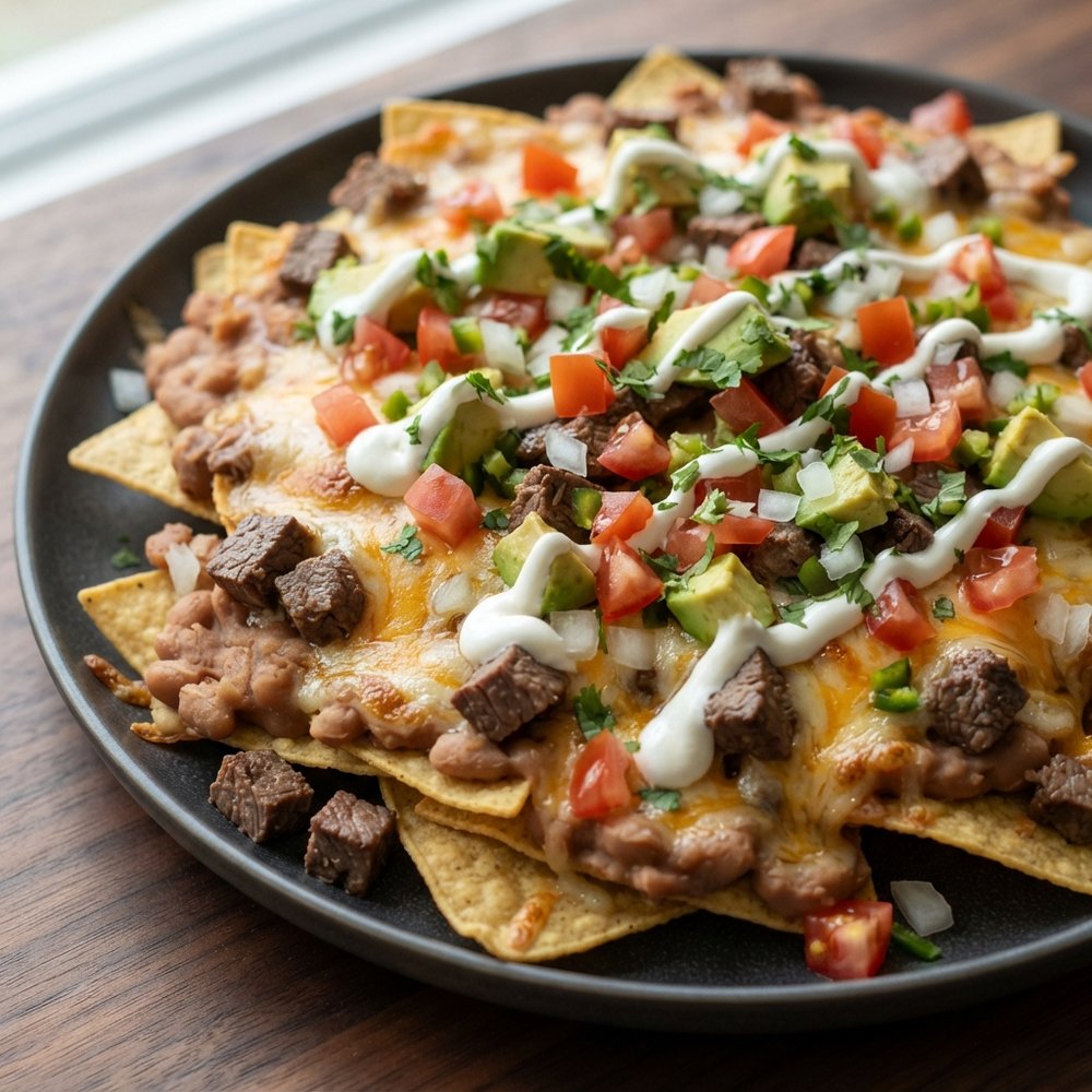 Ultimate Loaded Steak Nachos