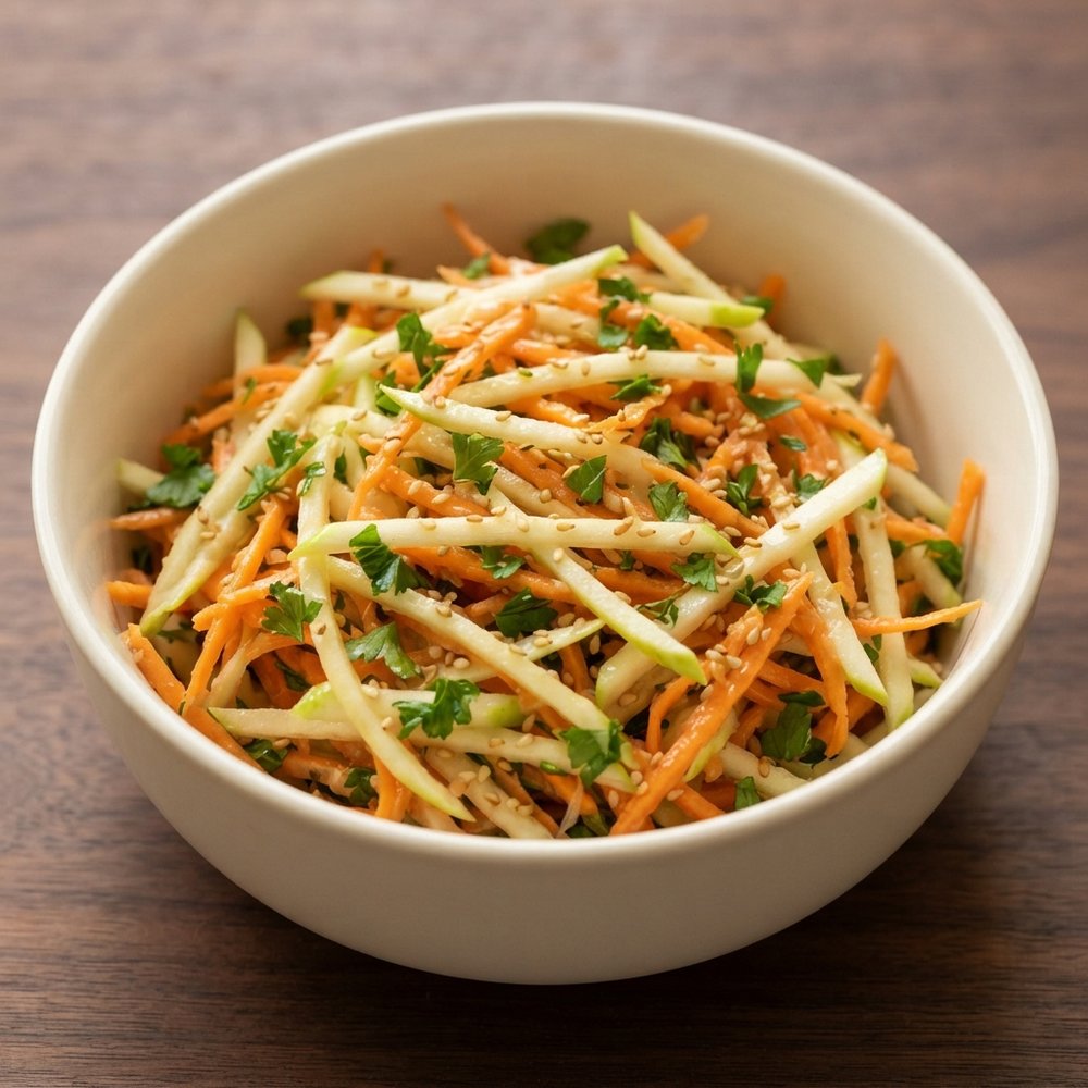 Crisp Apple and Carrot Shred Salad