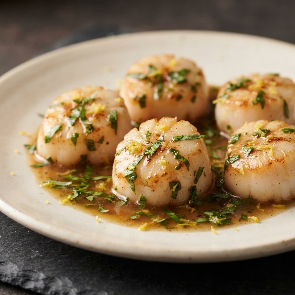 Scallops with Lemon-Tarragon Pan Sauce