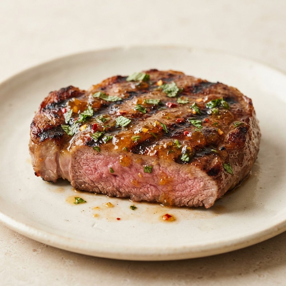 Chef John's Char-Grilled Lamb with Mint-Orange Glaze