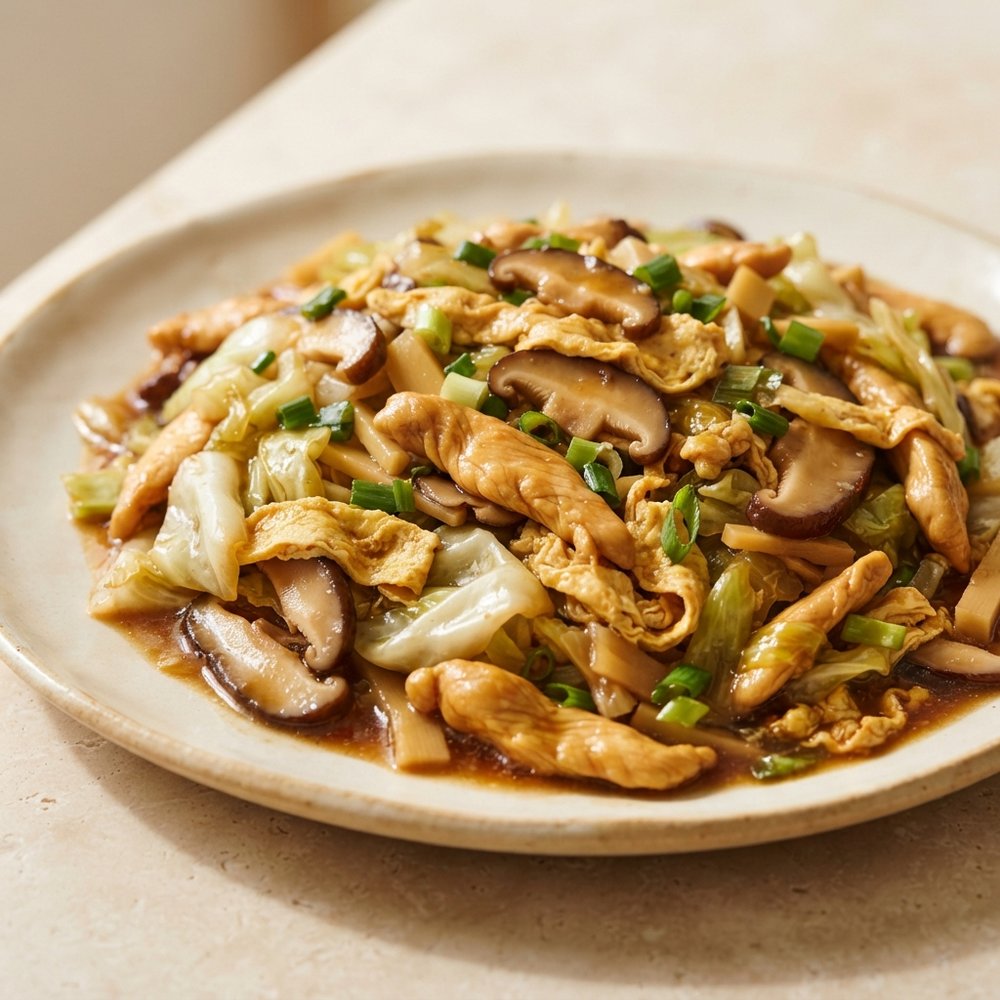 Stir-Fried Moo Shu Chicken
