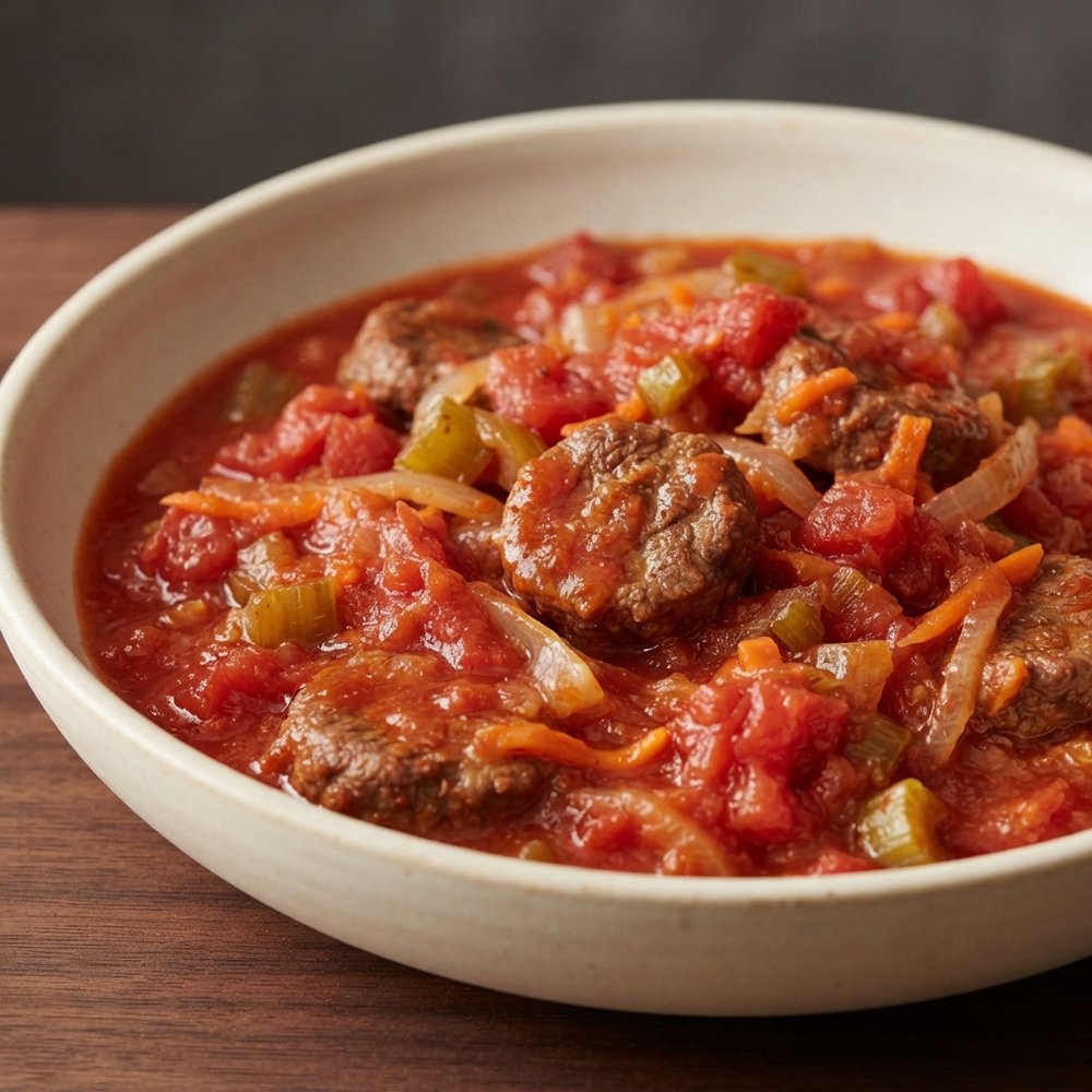 Crockpot Swiss Steak with Tomato Gravy
