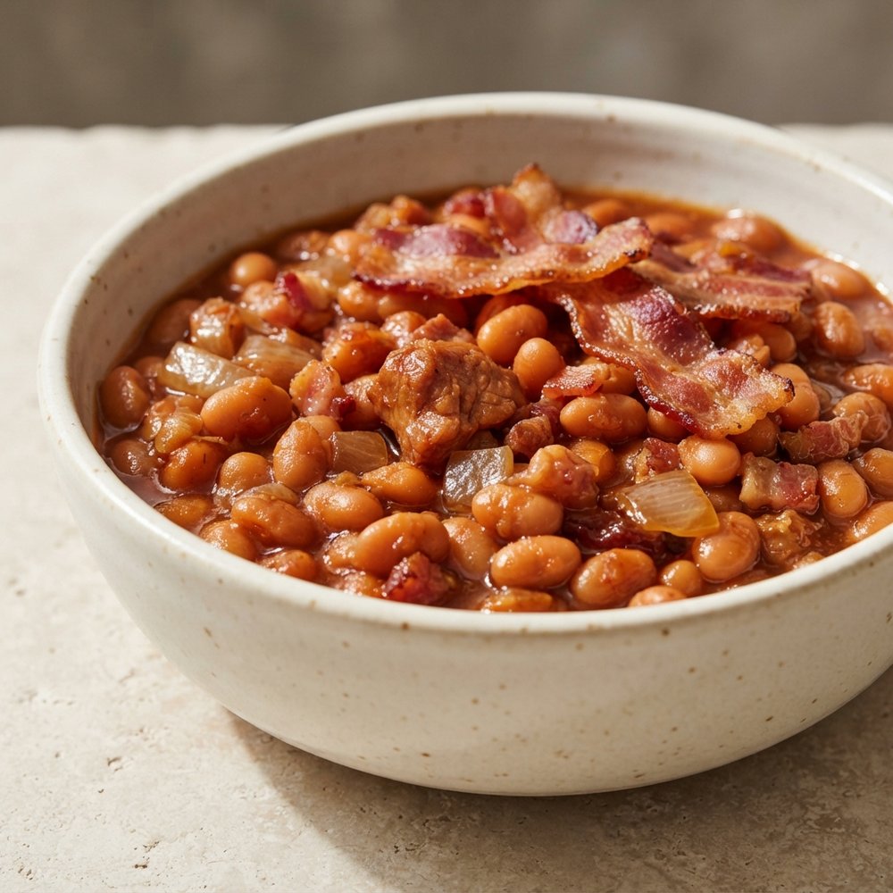 Bourbon-Dr Pepper Baked Beans