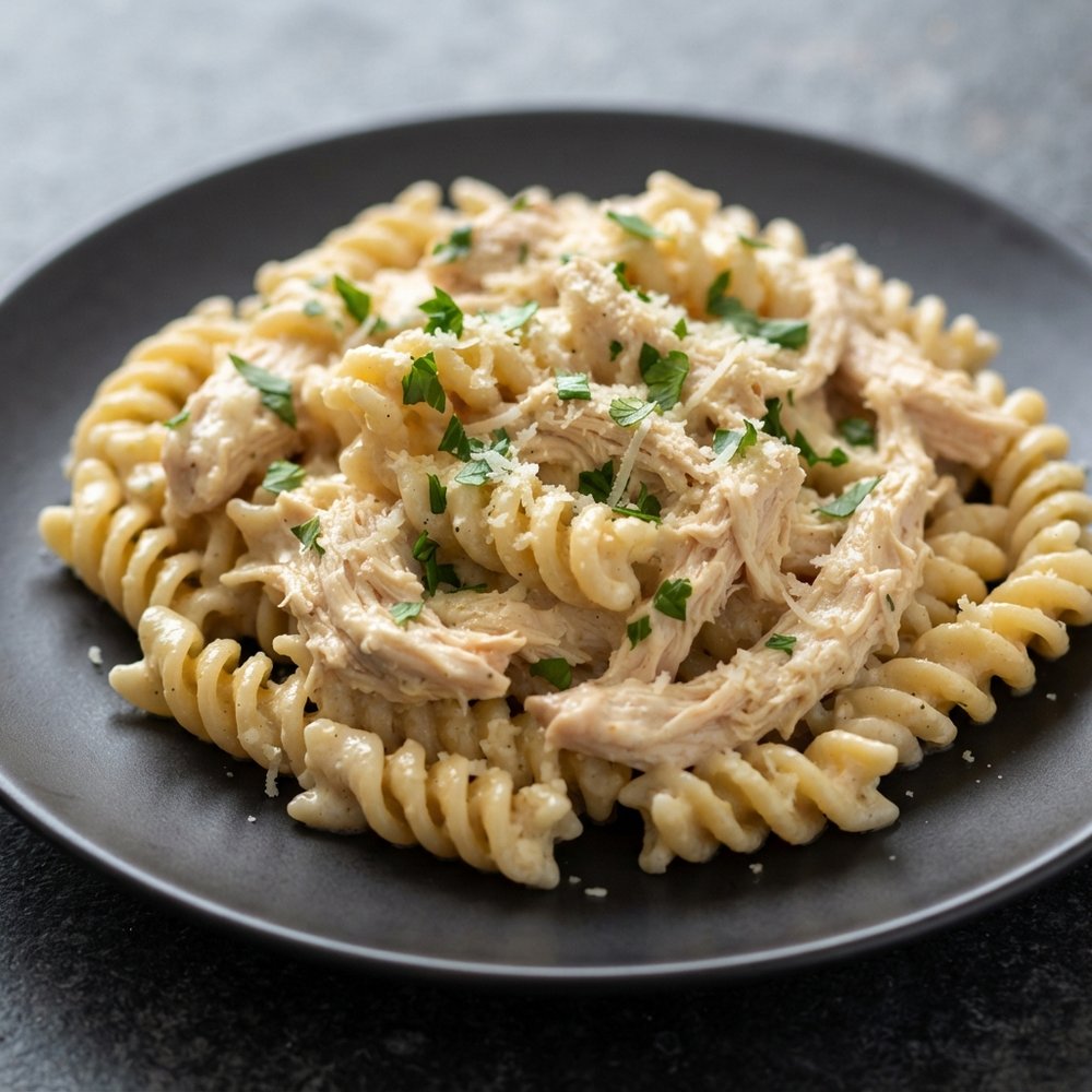Slow Cooker Caesar Chicken Rotini