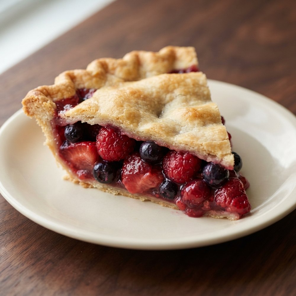 Triple-Berry Fruit Pie