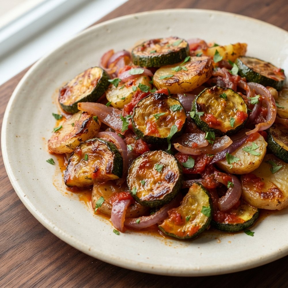 Briam: Greek Baked Zucchini with Potatoes