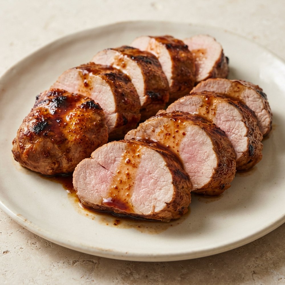 Balsamic-Honey Glazed Grilled Pork Tenderloin