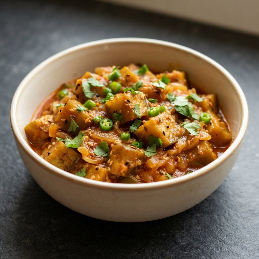 Spiced Brinjal (Hot Eggplant)