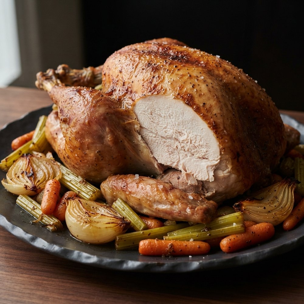 Salt-Rubbed Roast Turkey