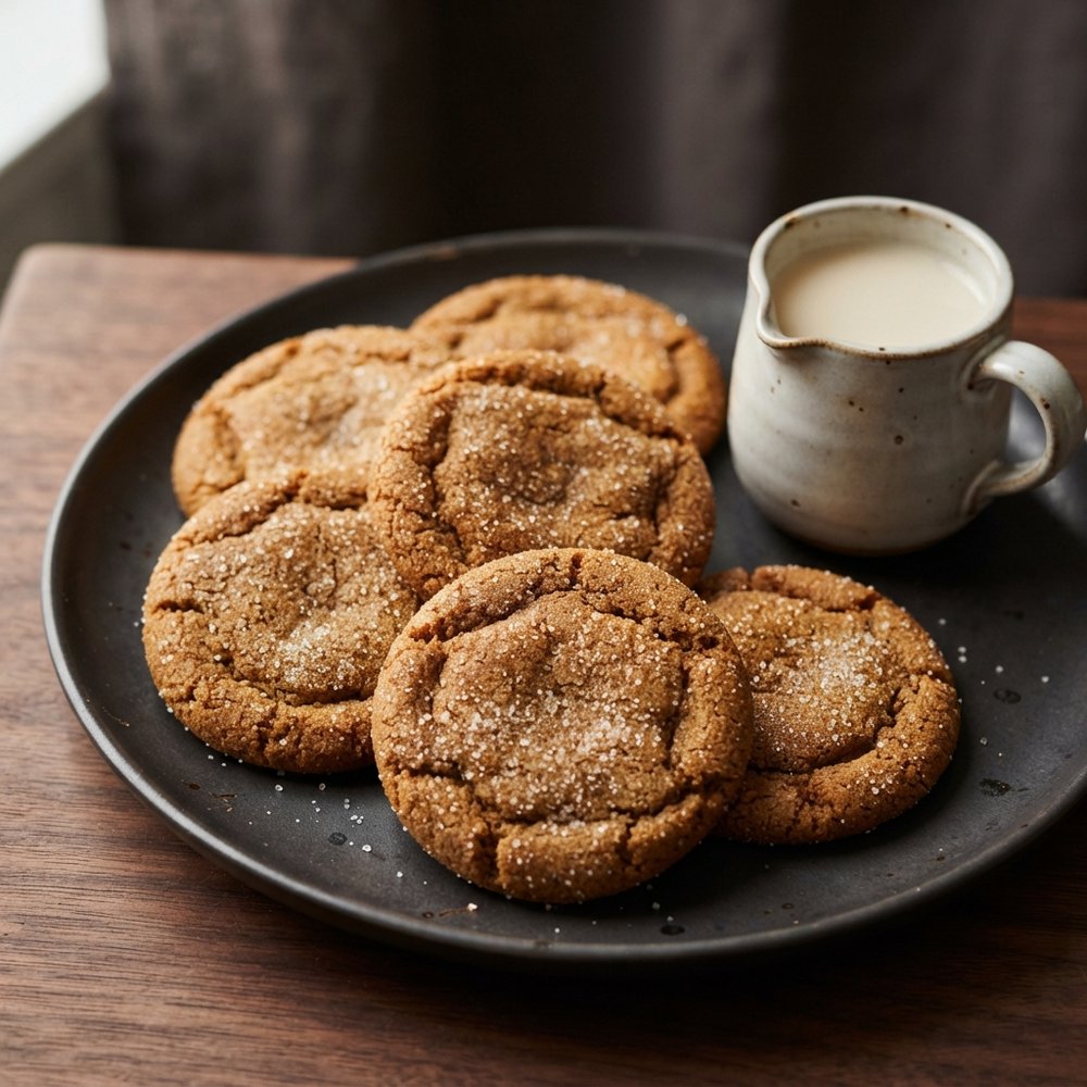 Vegan Gingerbread Cookies with Soy Milk