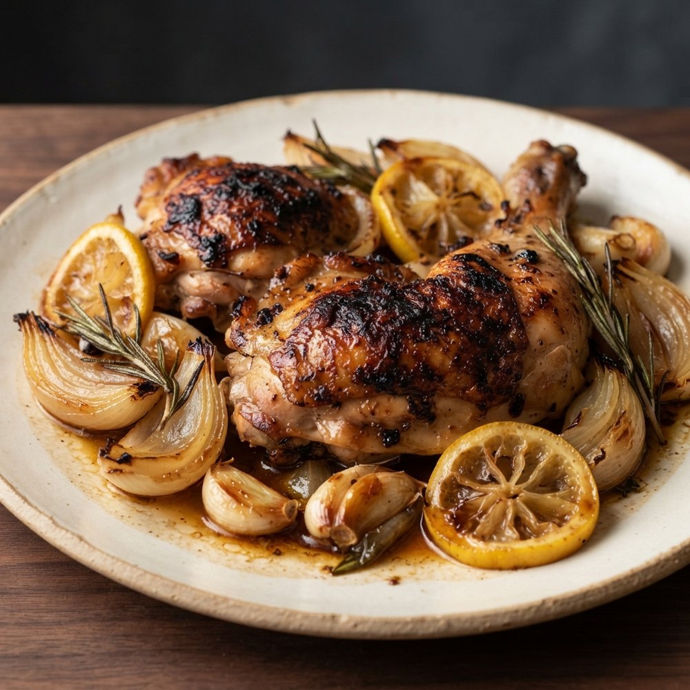 Roasted Chicken with Lemon and Rosemary