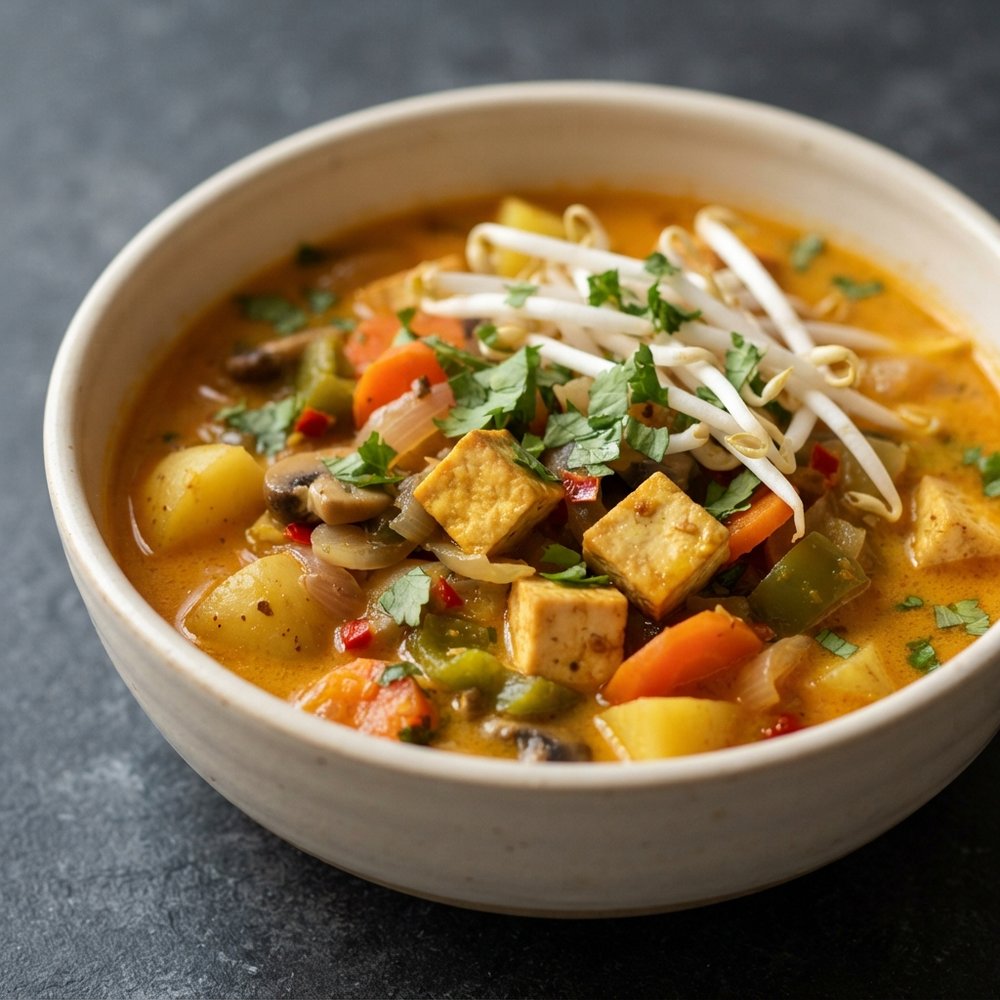 Vietnamese-Inspired Vegetarian Curry Soup
