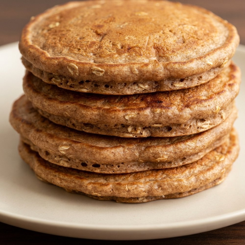 Cinnamon-Whole Wheat Oat Pancakes