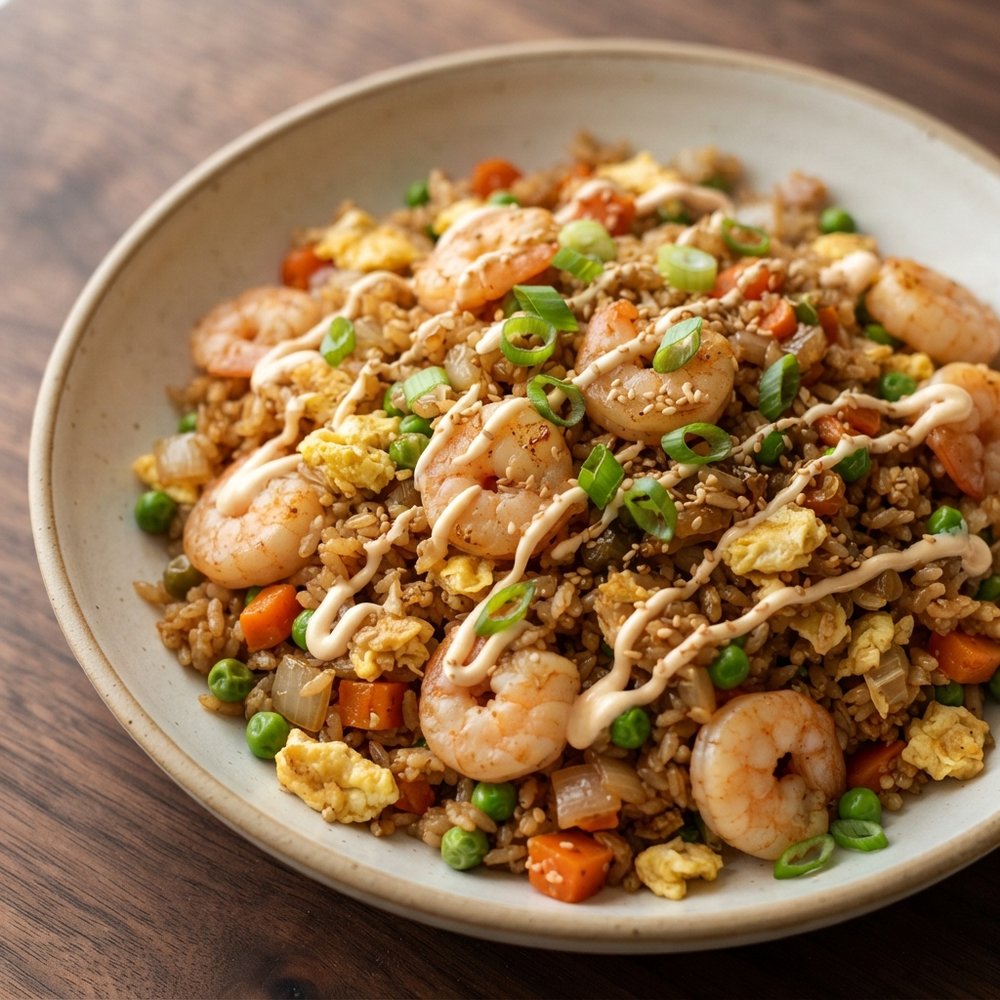 Air Fryer Shrimp Fried Rice