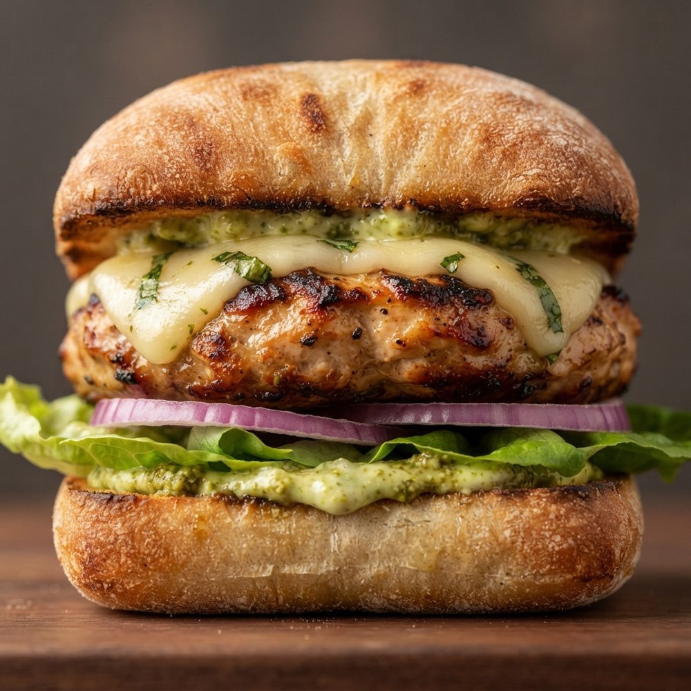 Italian-Style Turkey Burgers on the Grill
