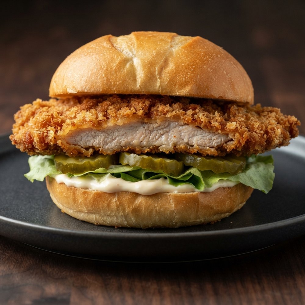 Crispy Pork Tenderloin Sandwiches