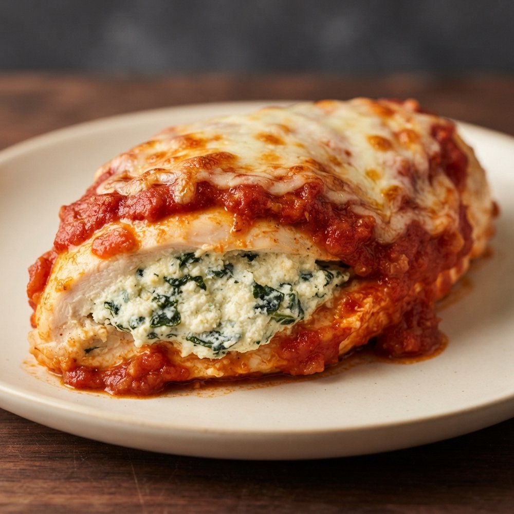 Maria's Ricotta-Spinach Stuffed Chicken