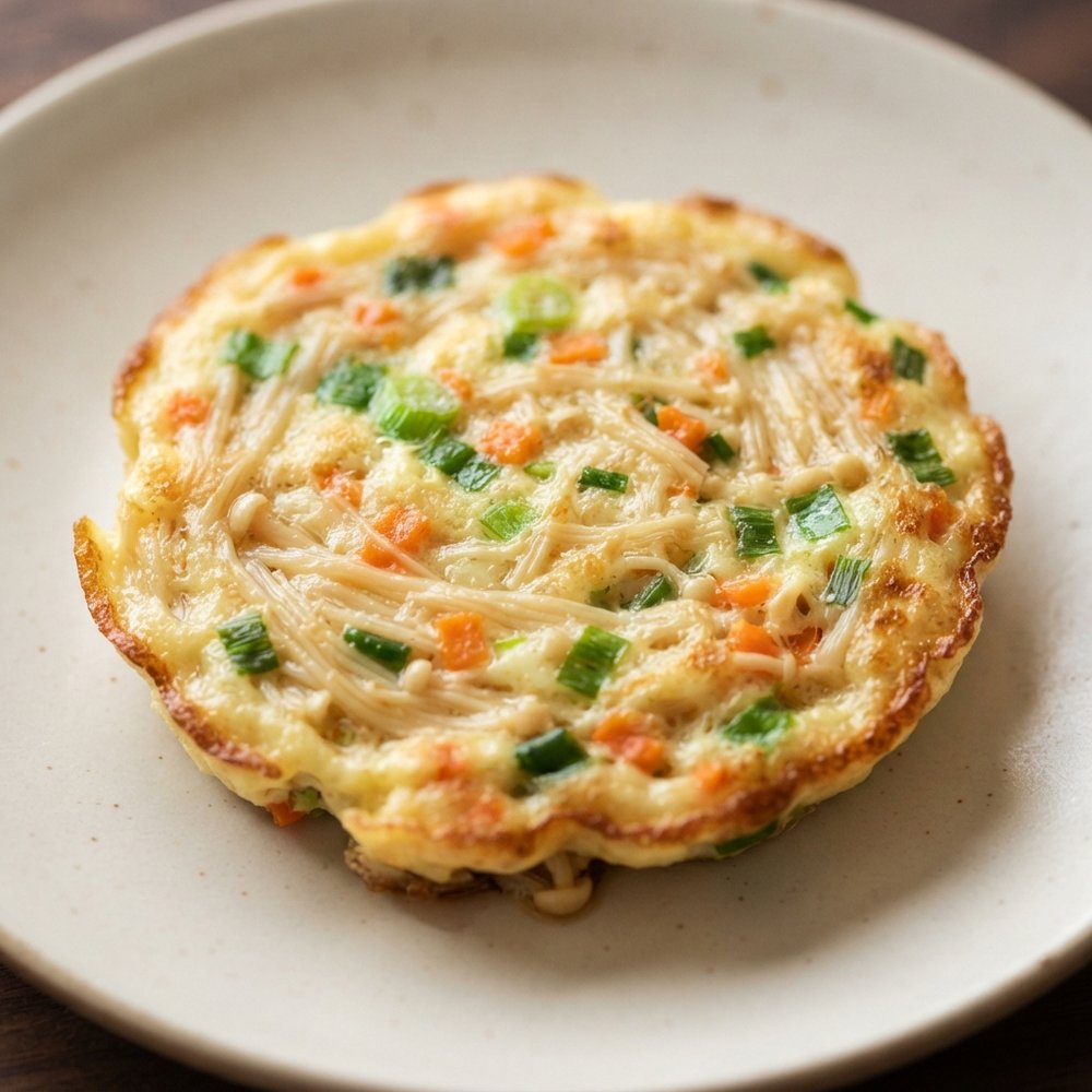 Mini Enoki Mushroom Egg Patties