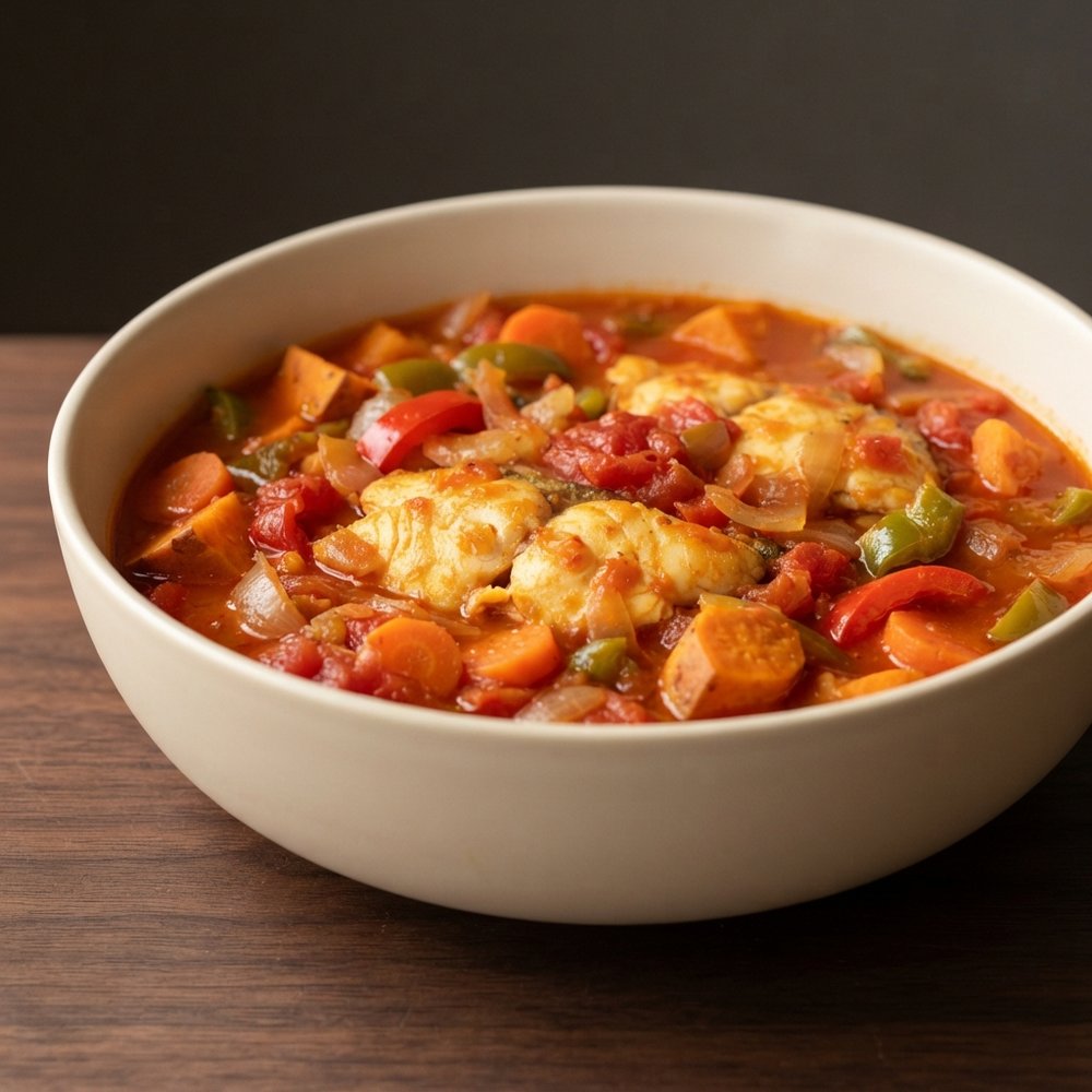 Golden Pompano Tomato Fish Stew