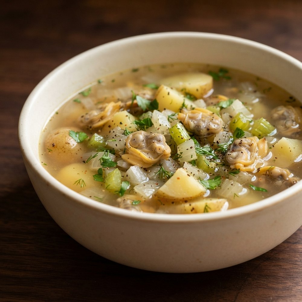 Clear-Broth Rhode Island Clam Chowder