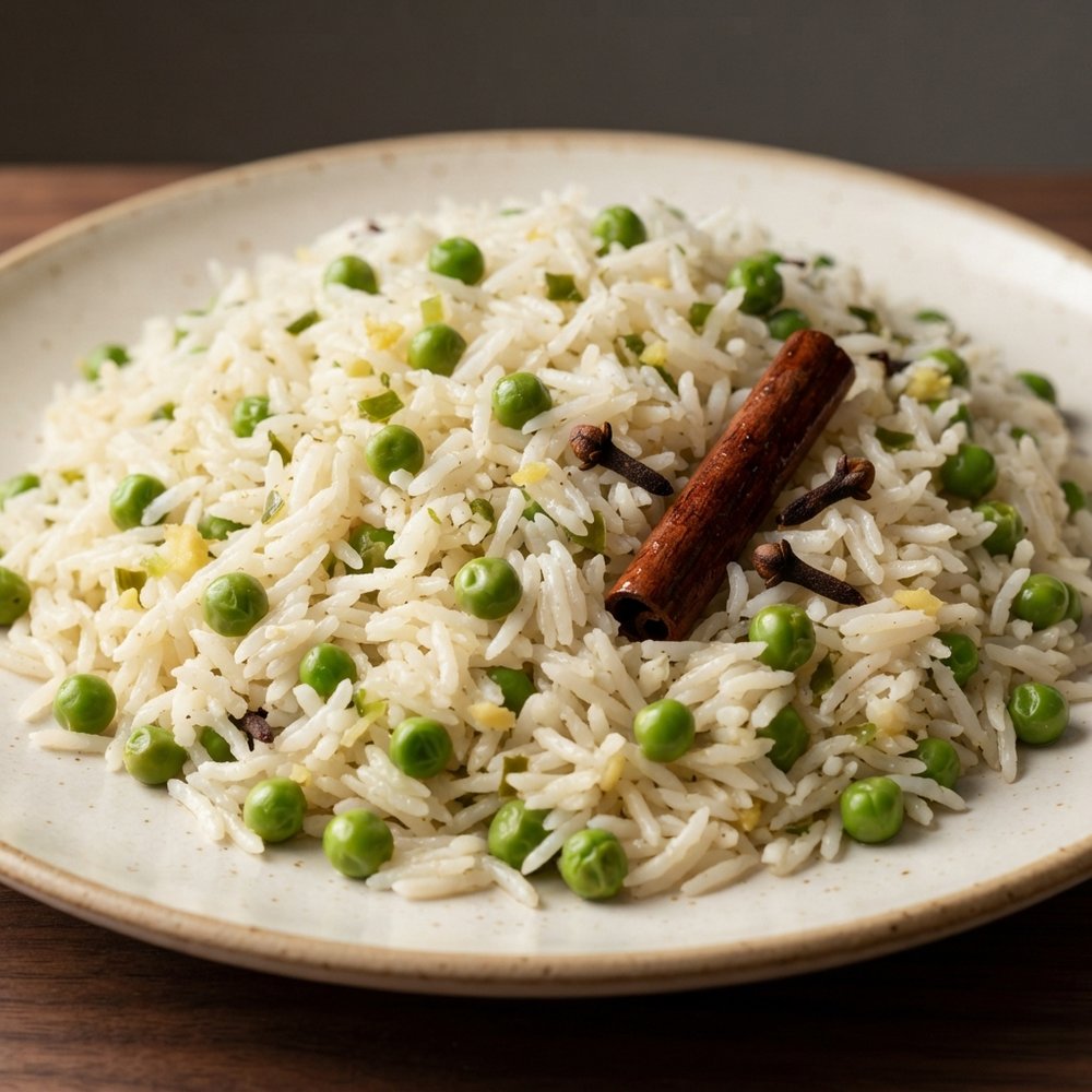 Ginger-Clove Pea Basmati Rice