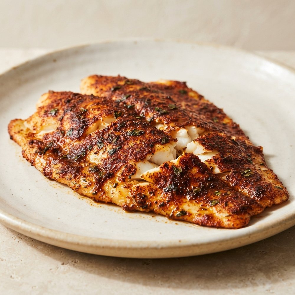 Sunset-Style Blackened Tilapia with Mango-Garlic Spice