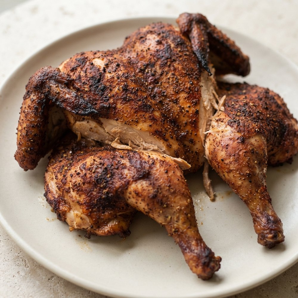 Whole Smoked Chicken with Bold Pepper Rub