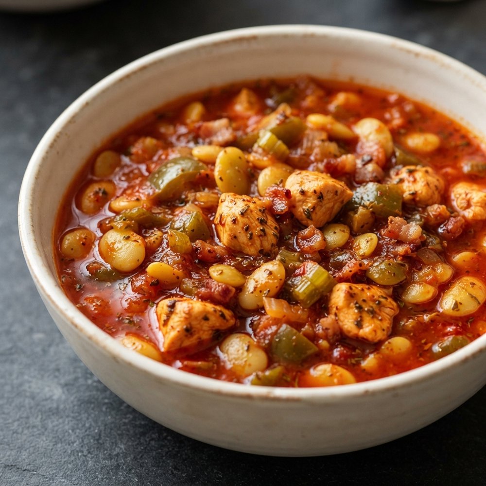 Creole Chicken and Baby Lima Bean Stew