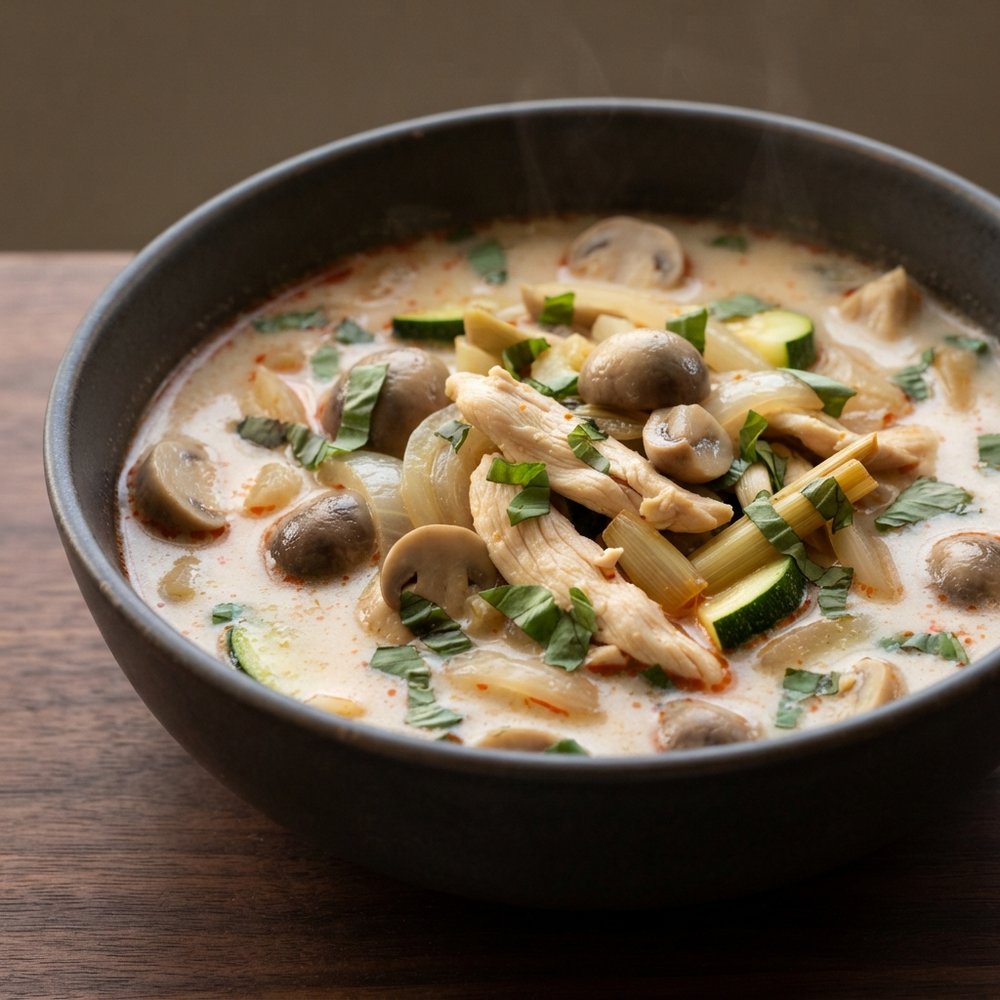Thai Coconut Chicken Soup (Tom Kha Gai)