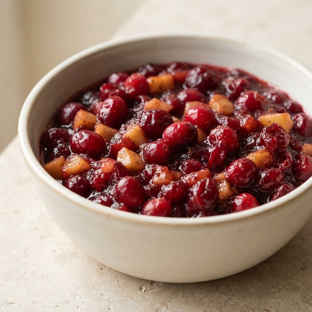 Warm-Spiced Cranberry Apple Chutney