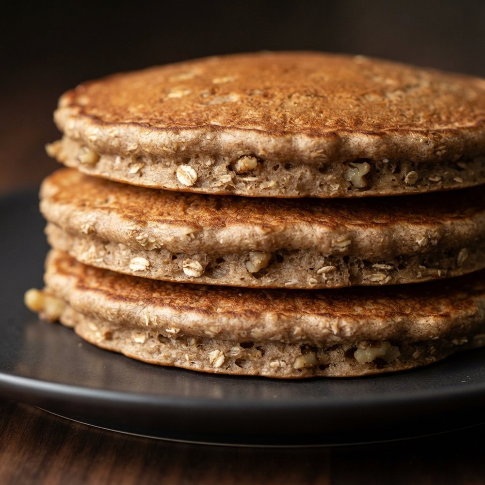 Whole Wheat Pancakes with Grains and Nuts