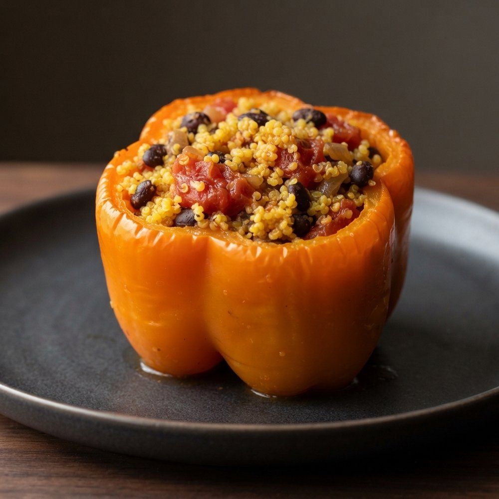 Bell Peppers Stuffed with Millet
