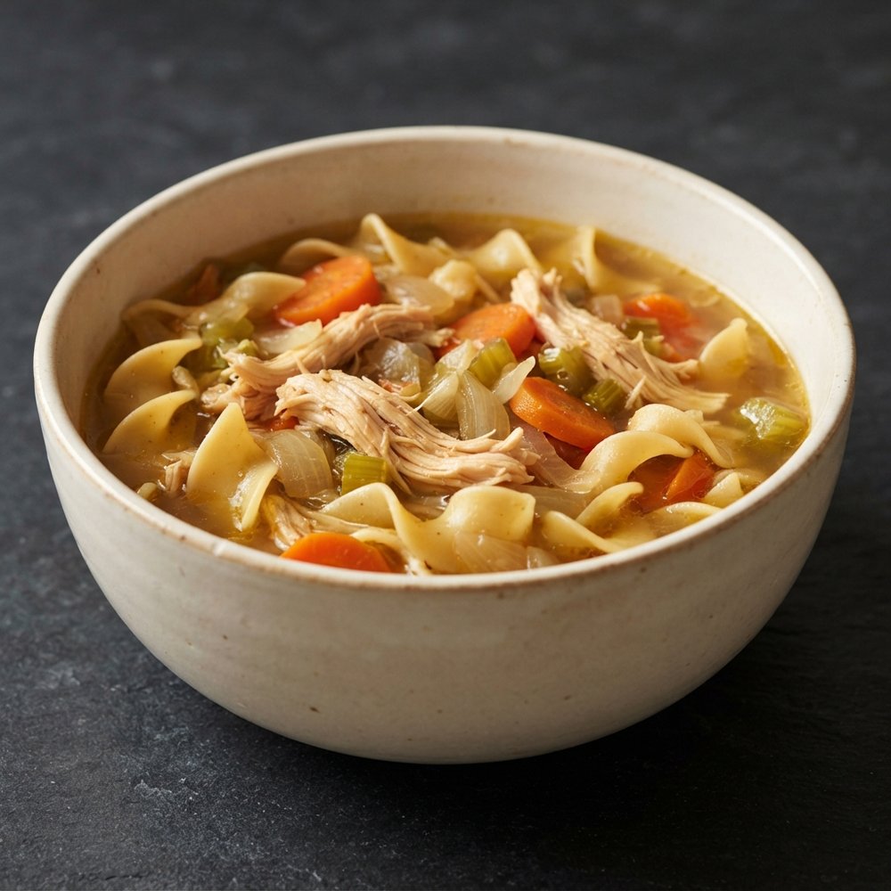 Great-Aunt Nina's Chicken with Homemade Noodles
