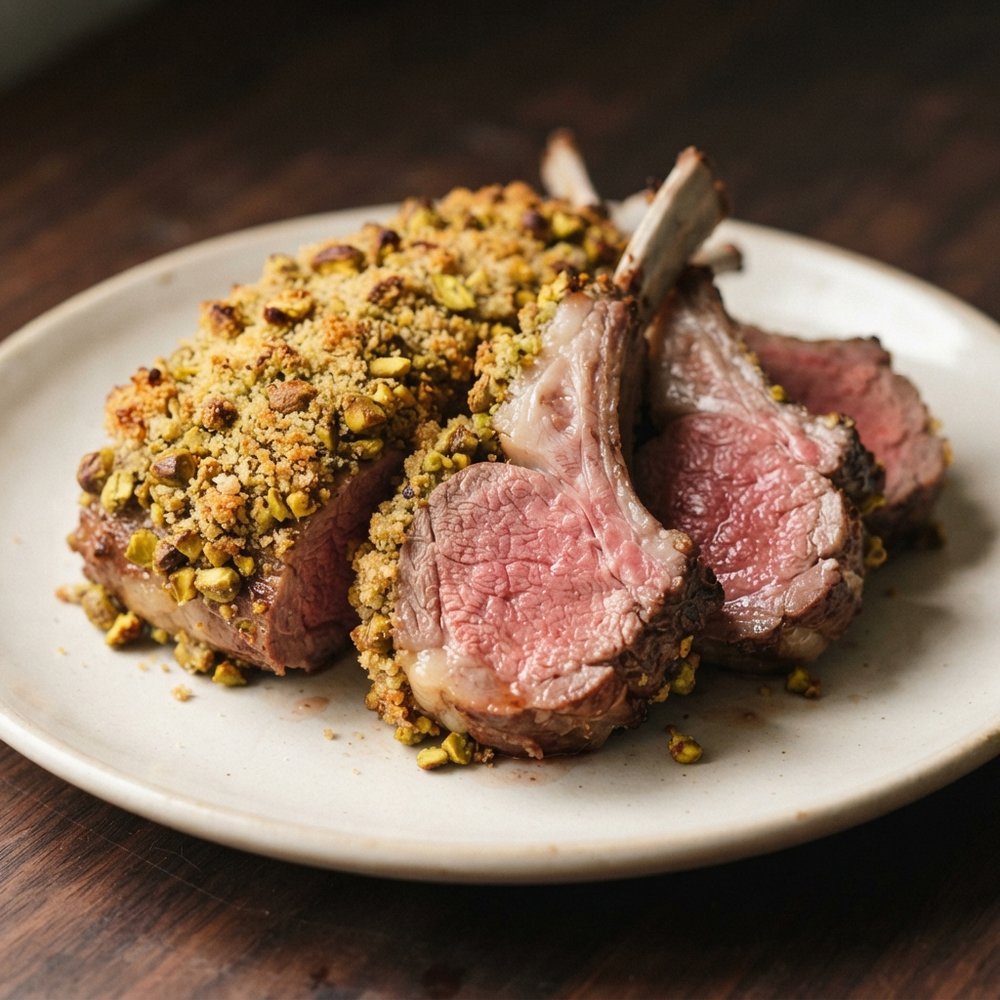 Rack of Lamb with Pistachio Crust