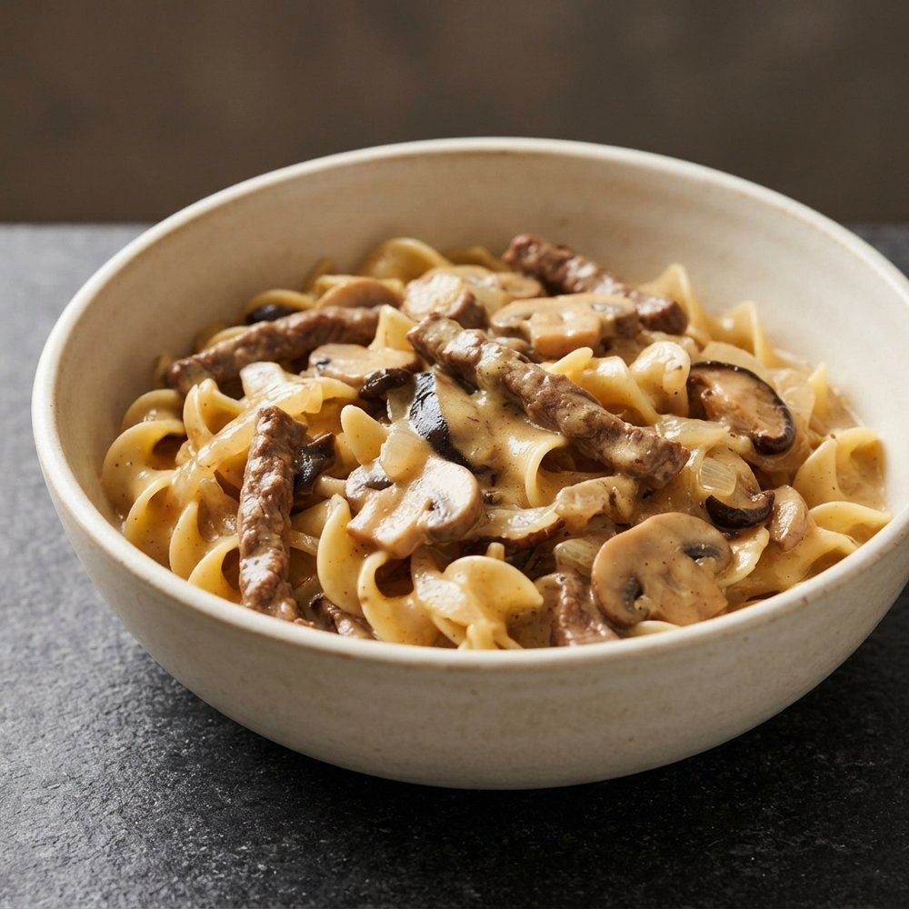 Australian-Style Beef & Mushroom Stroganoff
