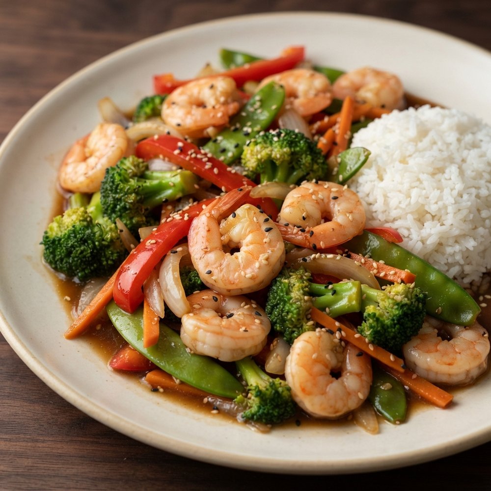 Shrimp and Broccoli Stir-Fry