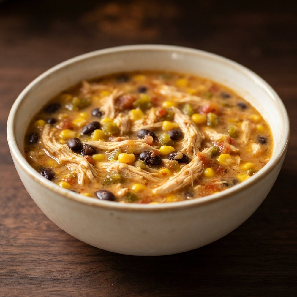 Rotisserie Chicken, Corn & Black Bean Soup