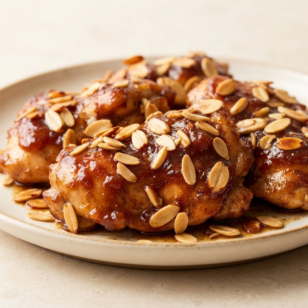 Almond-Glazed Spiced Chicken
