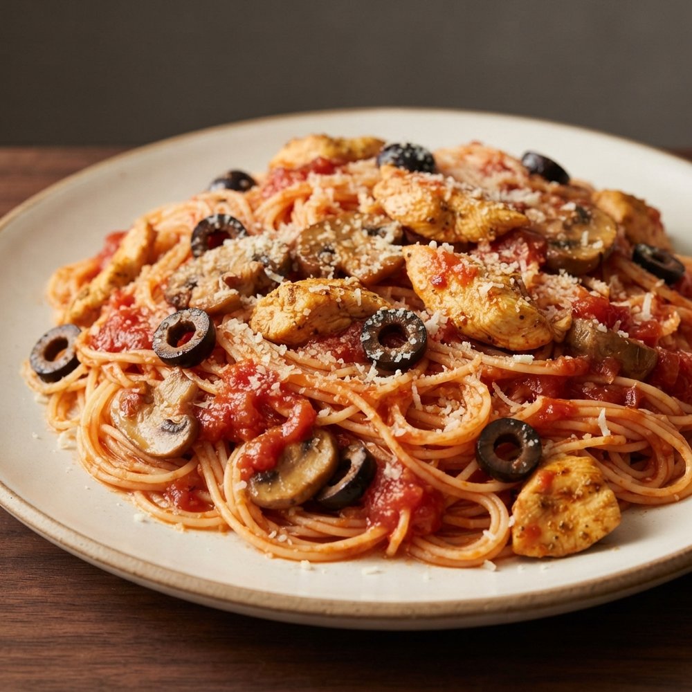 Fast Weeknight Chicken and Tomato Pasta