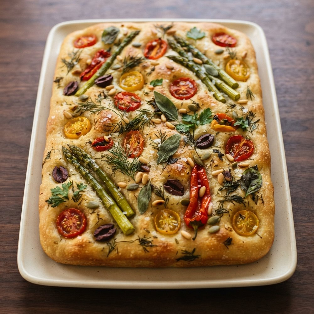 Garden-Art Focaccia Loaf