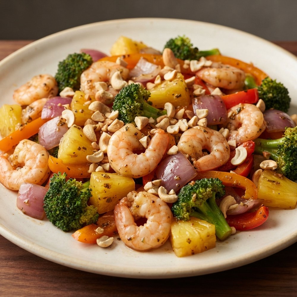 Pineapple and Shrimp Stir-Fry