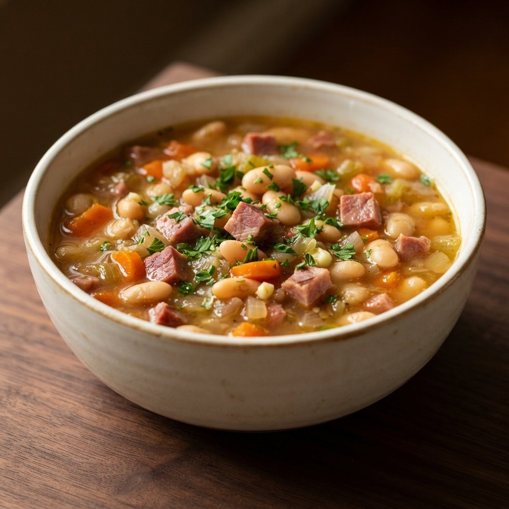 Ham Bone and White Bean Soup
