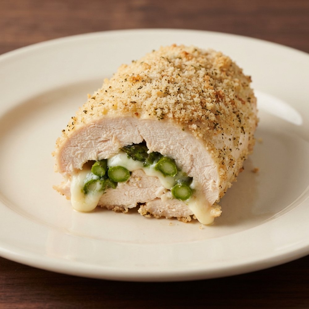 Chicken Breasts Stuffed with Asparagus and Mozzarella