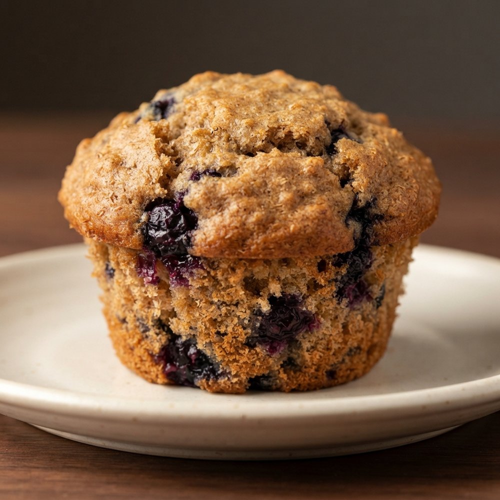 Light Blueberry Bran Muffins