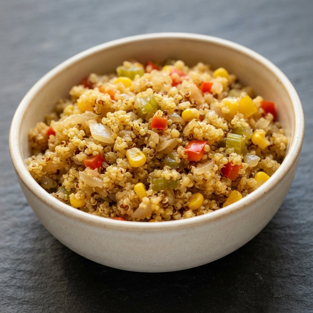 Oven-Baked Millet and Quinoa Pilaf