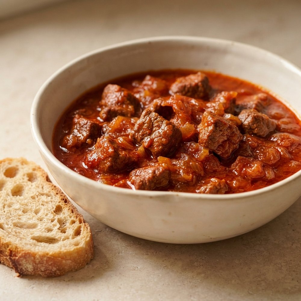 Traditional Hungarian Goulash (No Tomato Paste)
