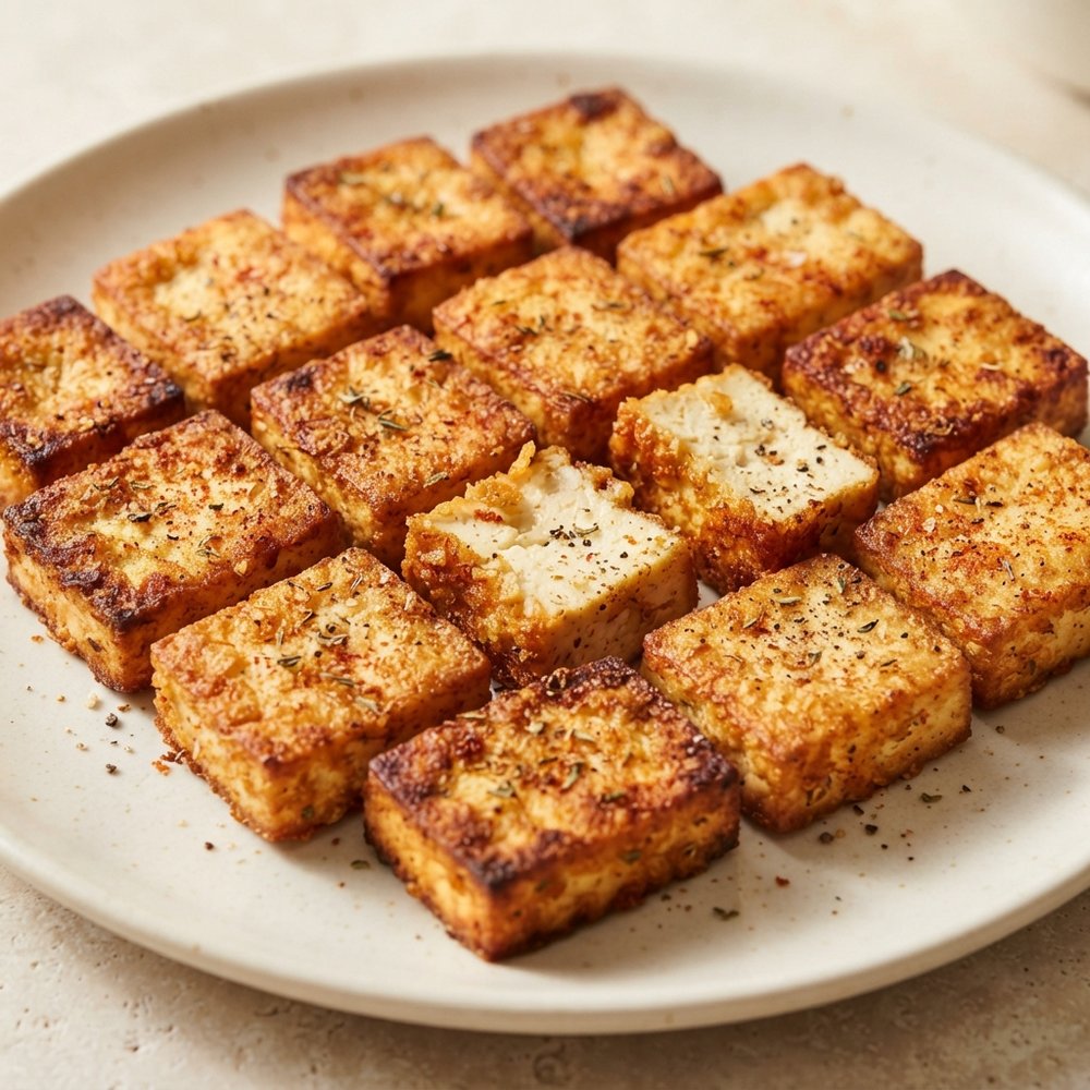 Crispy Twice-Cooked Fried Tofu Bites