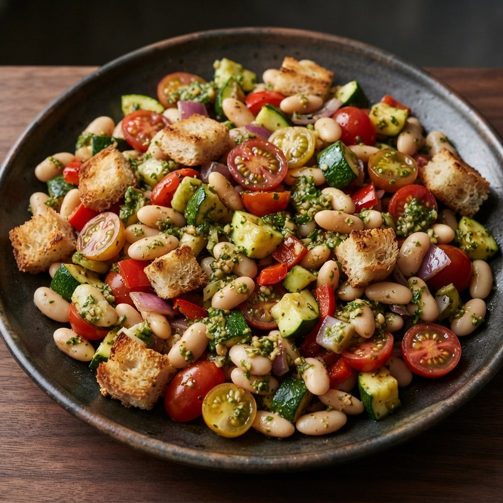 Cannellini Bean Salad with Pesto